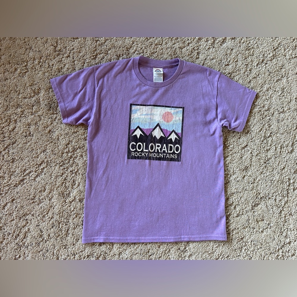 Girls Colorado Rocky Mountains tee, L (10-12).